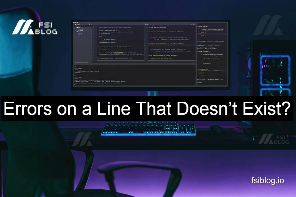 Errors on a Line That Doesn’t Exist?