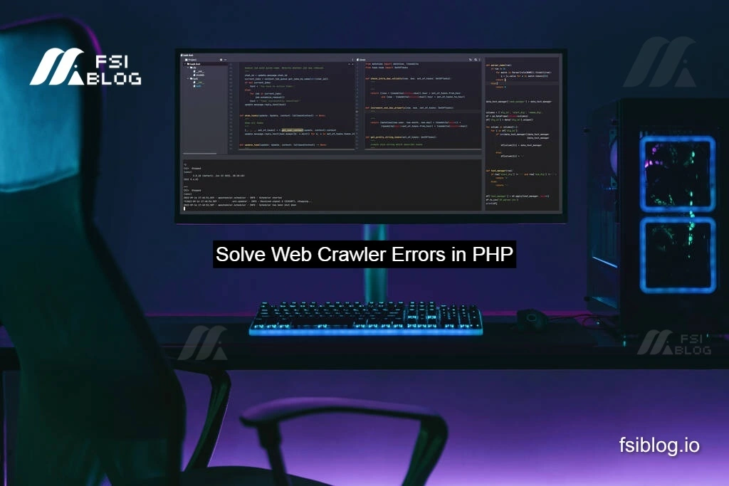 Solve Web Crawler Errors in PHP